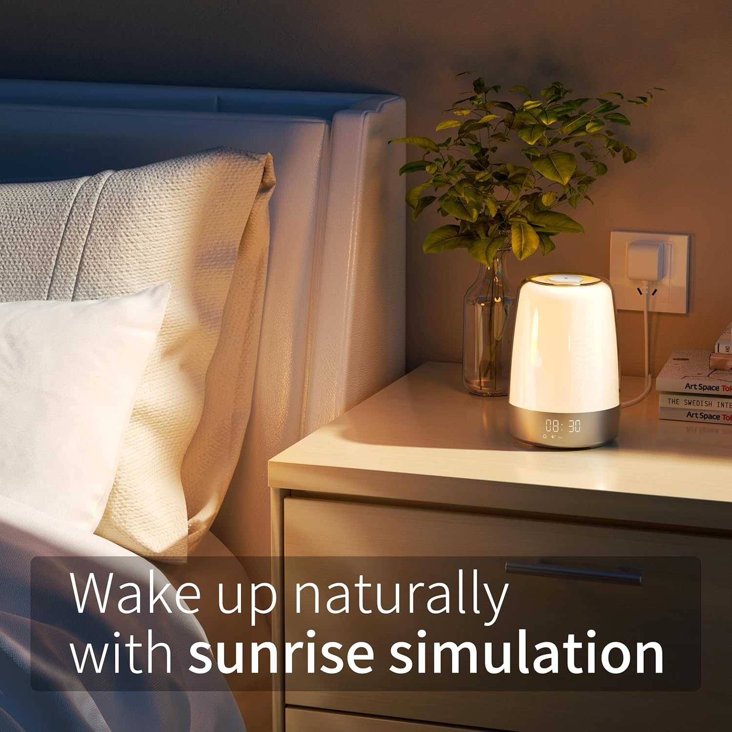 Charly | Aurora Wake-Up Light | Sunrise & Sunset | USB-C Rechargeable