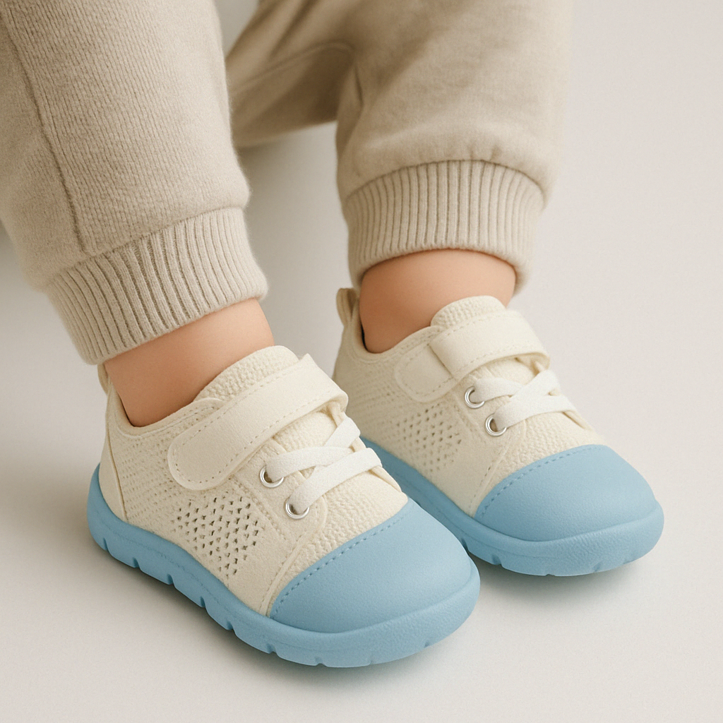 Charly | Baby Barefoot Trainers with Hook-and-Loop Straps