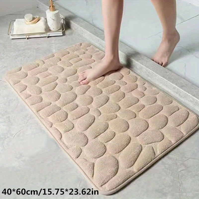 Charly | Bath Mat Non-Slip Textured Absorbent Bathroom Rug