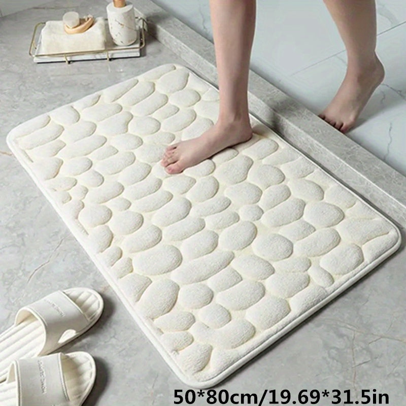 Charly | Bath Mat Non-Slip Textured Absorbent Bathroom Rug