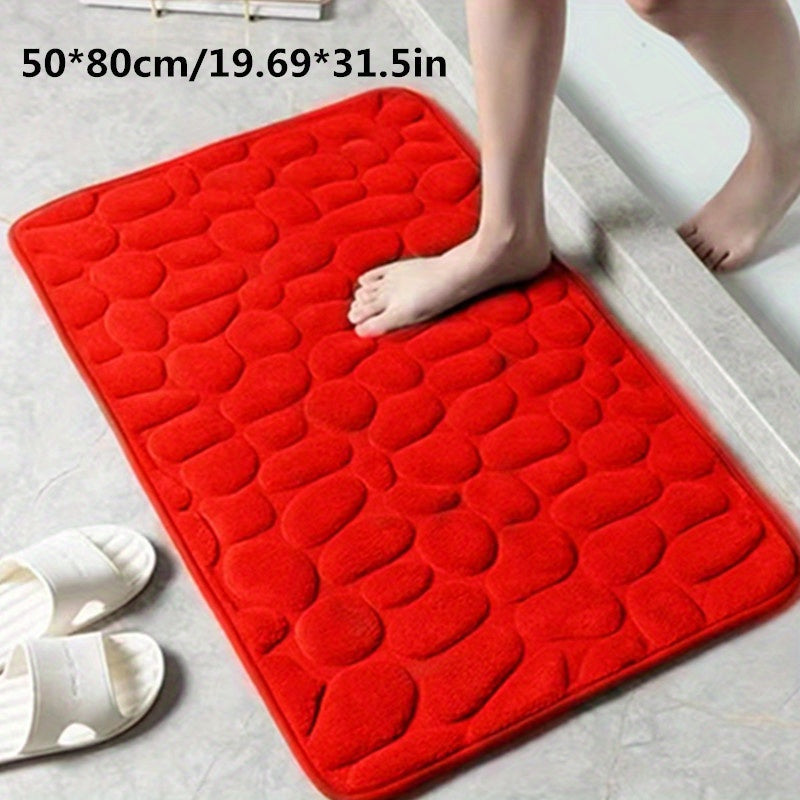 Charly | Bath Mat Non-Slip Textured Absorbent Bathroom Rug