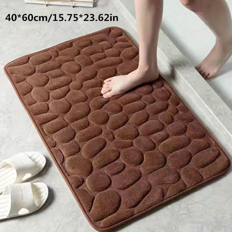 Charly | Bath Mat Non-Slip Textured Absorbent Bathroom Rug