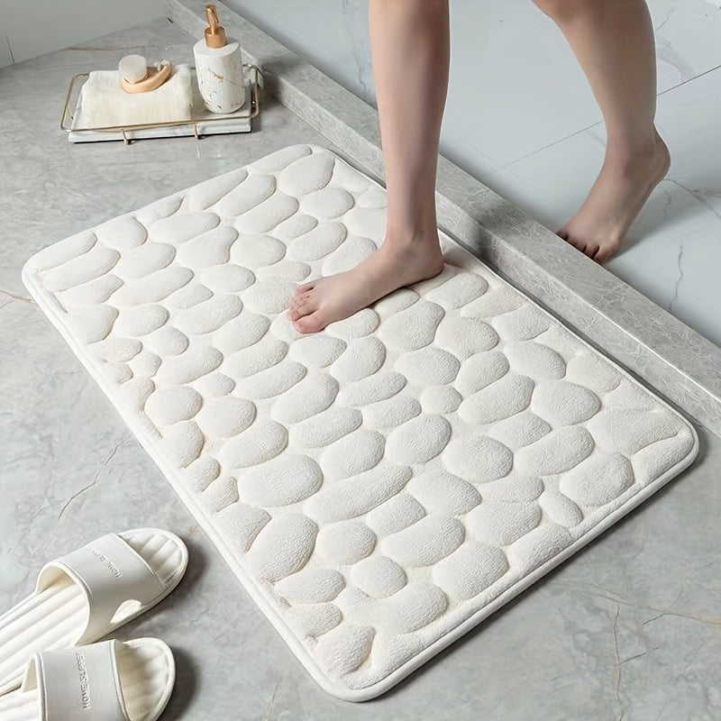Charly | Bath Mat Non-Slip Textured Absorbent Bathroom Rug