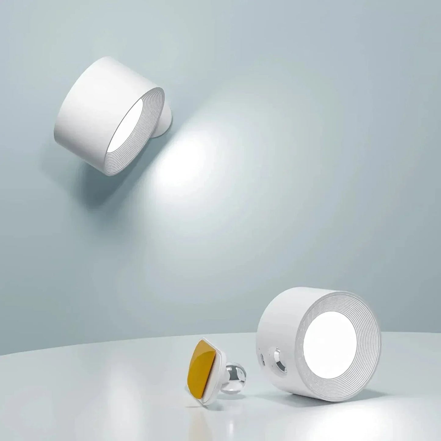 Charly | Battery Powered Wall Lamp | Rechargeable, 360° Adjustable and Wireless for Bedrooms, Hallways, and Reading Corners