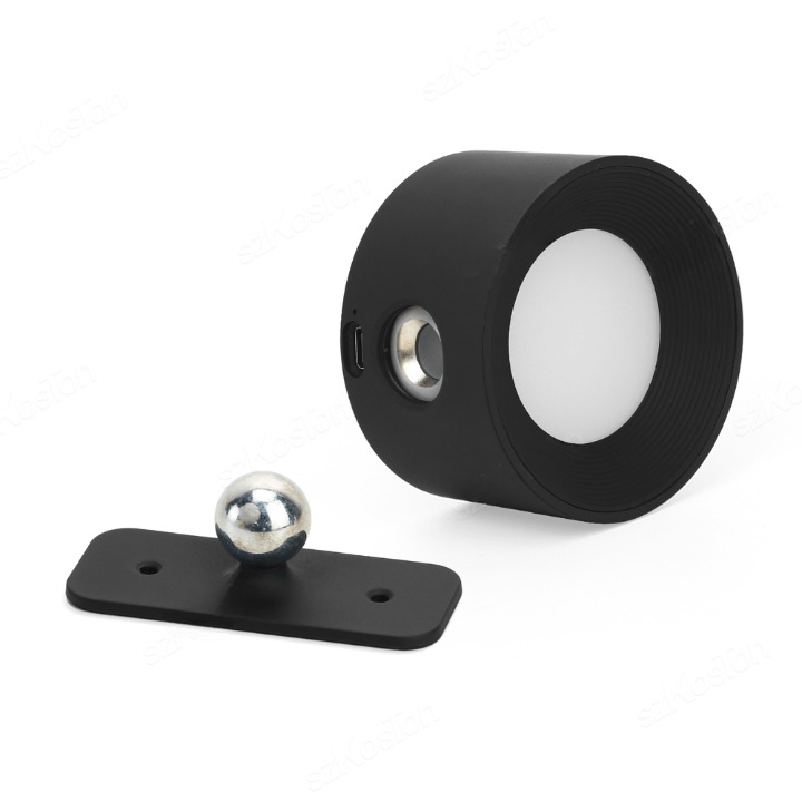 Charly | Battery Powered Wall Lamp | Rechargeable, 360° Adjustable and Wireless for Bedrooms, Hallways, and Reading Corners