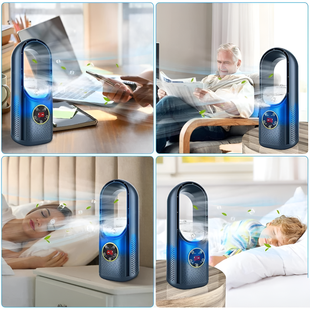 Charly | Bladeless Portable Air Cooler for Home & Office
