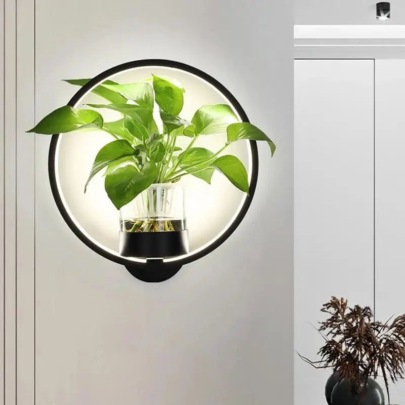 Charly | Botanical Wall Light with Plant | Stylish Wall Lighting