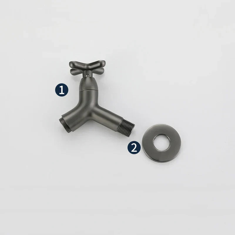 Charly | BrassFlow – Wall-Mounted Cold Water Tap in Solid Brass