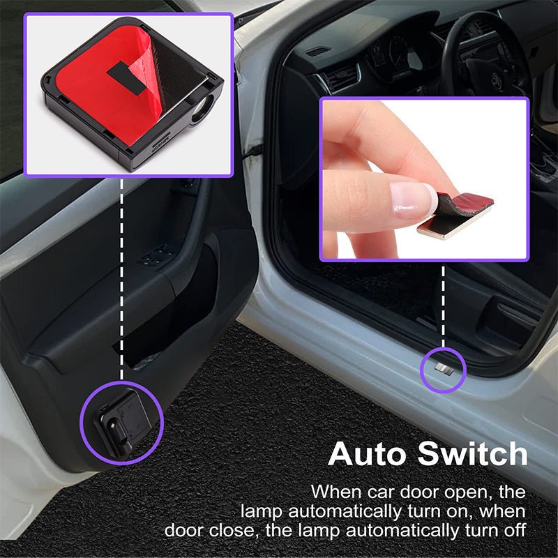 Charly | Car Door Logo Projector Light | Wireless LED Welcome Light | Custom Logo