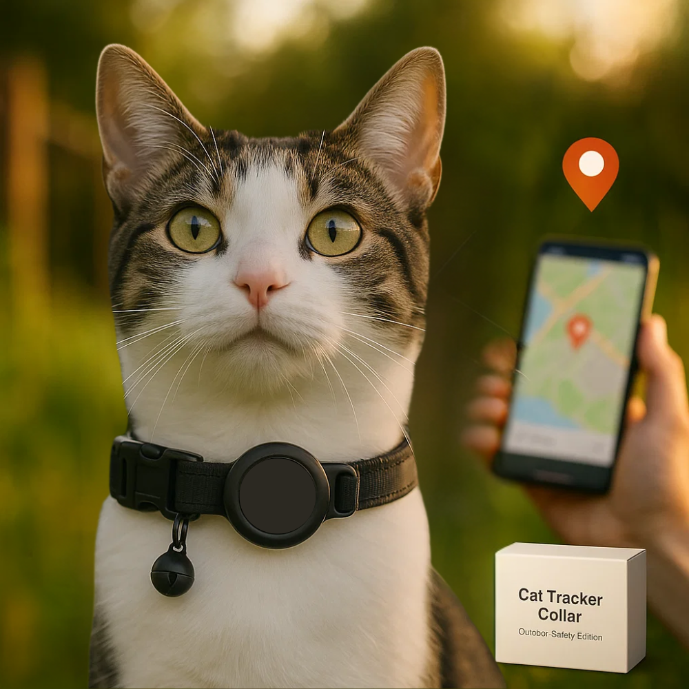 Charly | Cat GPS Tracking Collar | Quick Release Lock, Reflective Design & Durable for Outdoor Safety Adventures