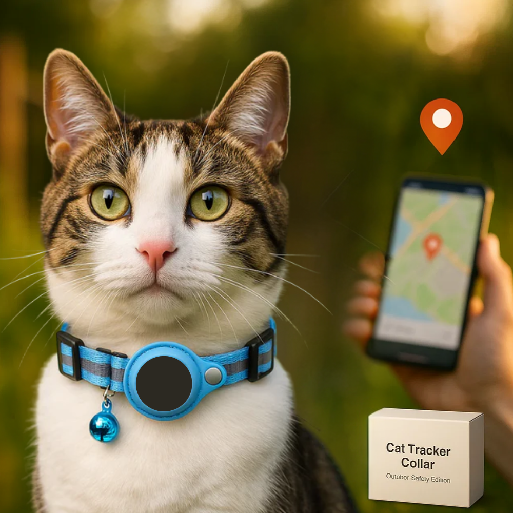 Charly | Cat GPS Tracking Collar | Quick Release Lock, Reflective Design & Durable for Outdoor Safety Adventures