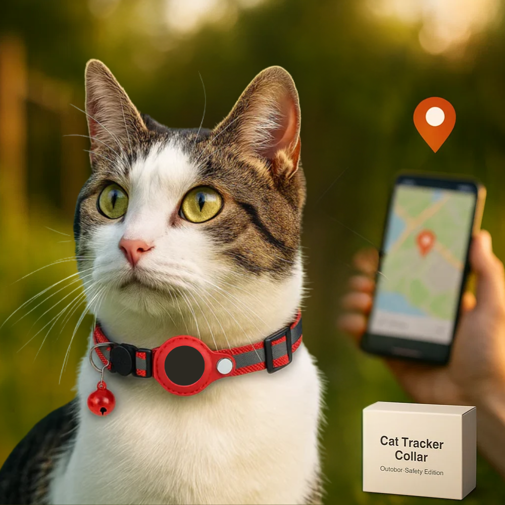 Charly | Cat GPS Tracking Collar | Quick Release Lock, Reflective Design & Durable for Outdoor Safety Adventures