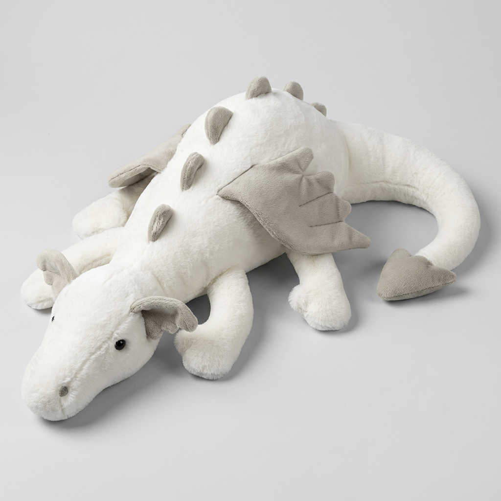 Charly | Children's Plush Dragon Toy with Tail
