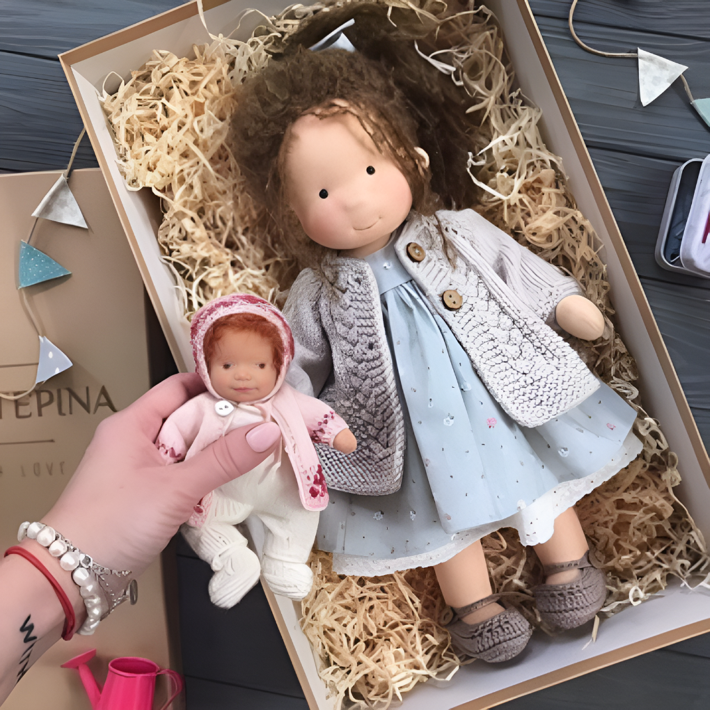 Charly | Children's Waldorf Cloth Doll - Handmade Cuddly Toy