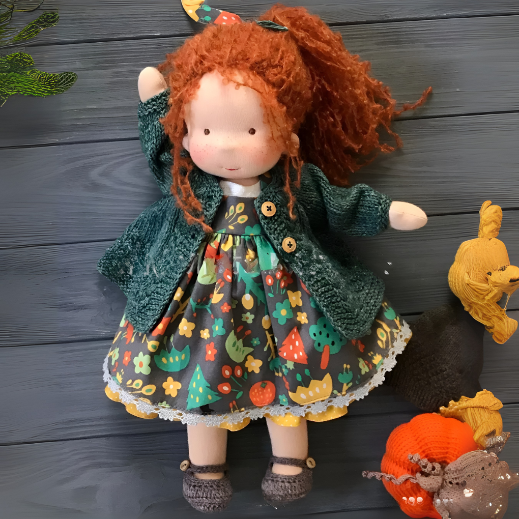 Charly | Children's Waldorf Cloth Doll - Handmade Cuddly Toy