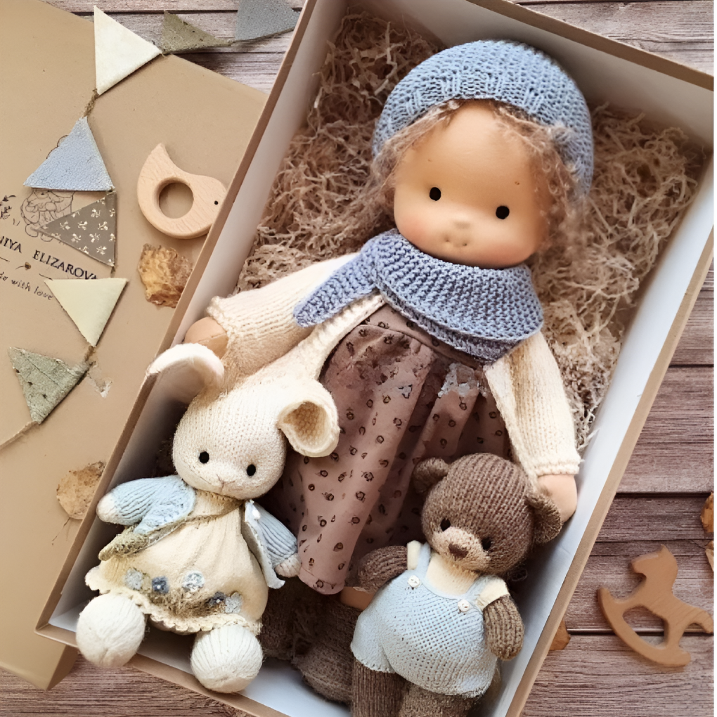 Charly | Cloth Waldorf Doll Soft Stuffed Play Friend