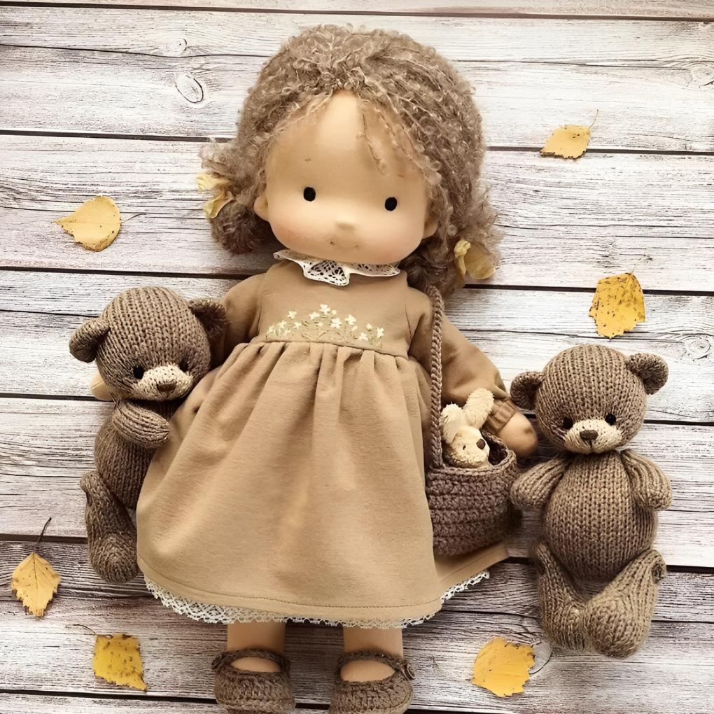 Charly | Cloth Waldorf Doll Soft Stuffed Play Friend