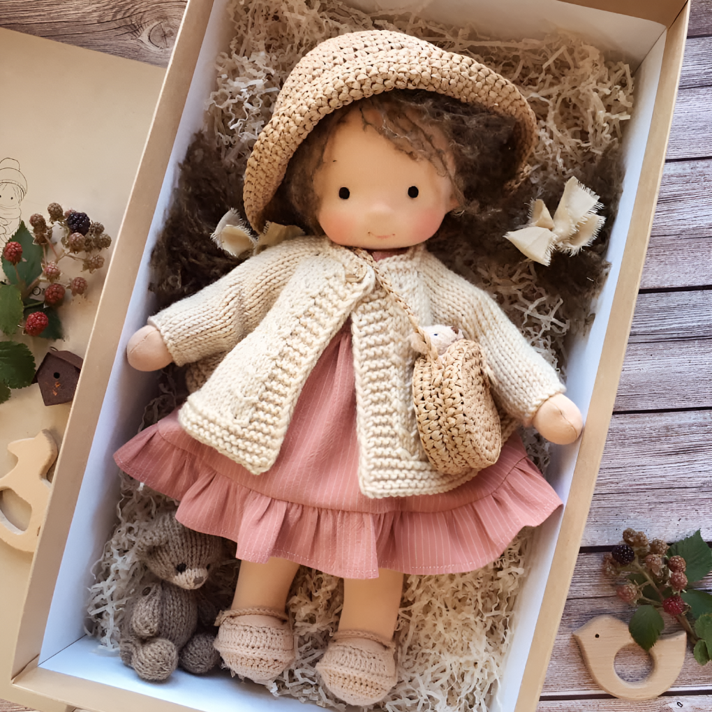 Charly | Cloth Waldorf Doll Soft Stuffed Play Friend
