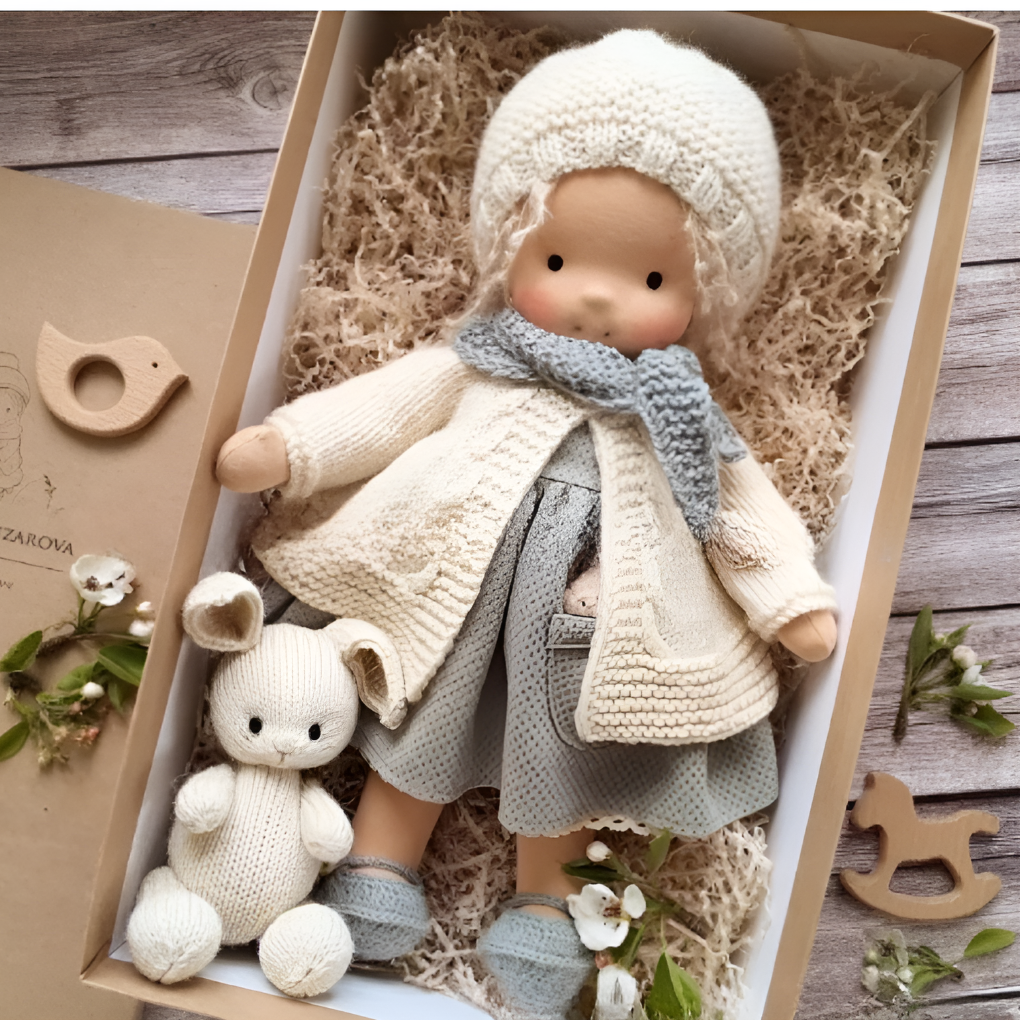 Charly | Cloth Waldorf Doll Soft Stuffed Play Friend