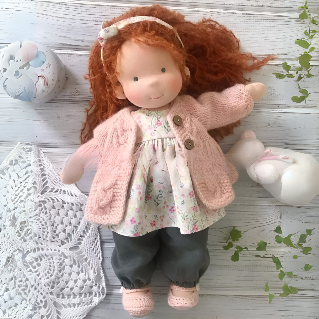Charly | Cloth Waldorf Doll Soft Stuffed Play Friend