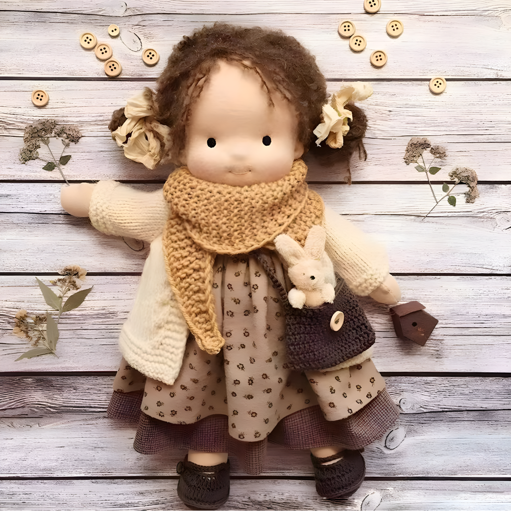 Charly | Cloth Waldorf Doll Soft Stuffed Play Friend
