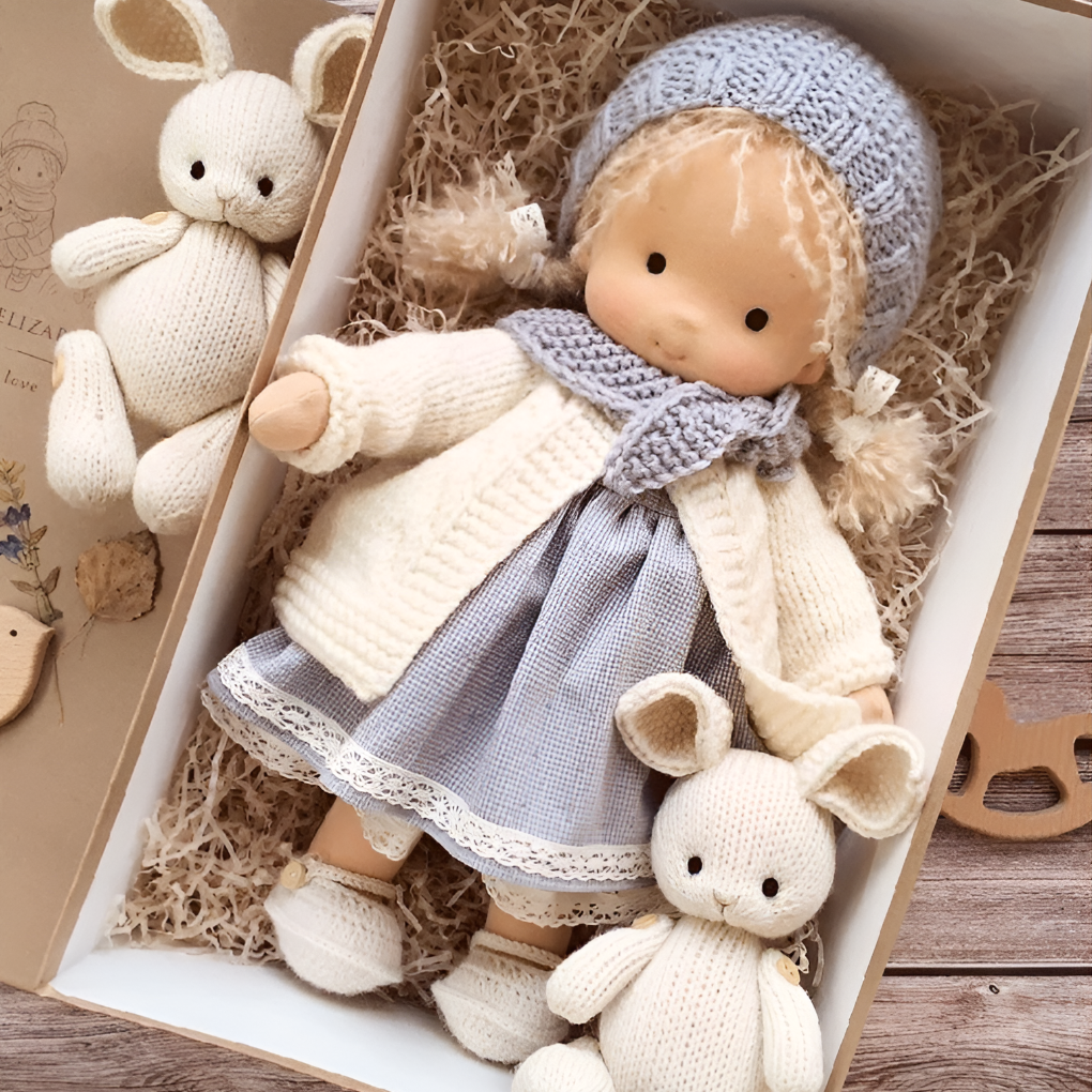 Charly | Cloth Waldorf Doll Soft Stuffed Play Friend