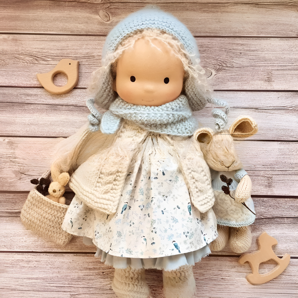 Charly | Cloth Waldorf Doll Soft Stuffed Play Friend