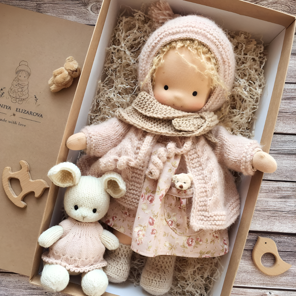 Charly | Cloth Waldorf Doll Soft Stuffed Play Friend