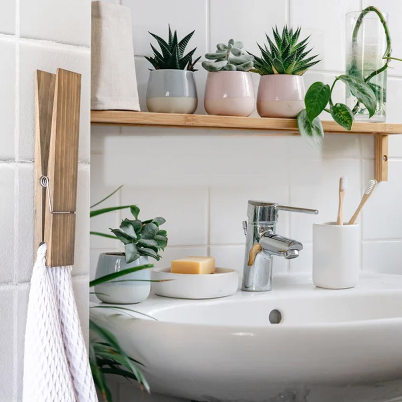 Charly | Clothespin Bathroom Towel Holder