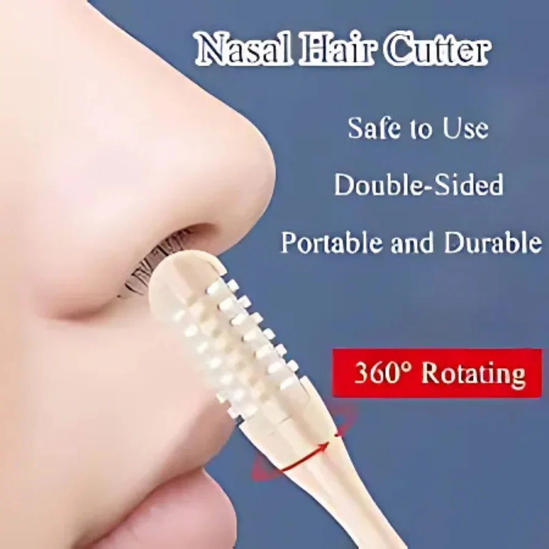 Charly | Compact Nose Hair Trimmer with 360° Rotating Head – Precise Grooming for Men and Women