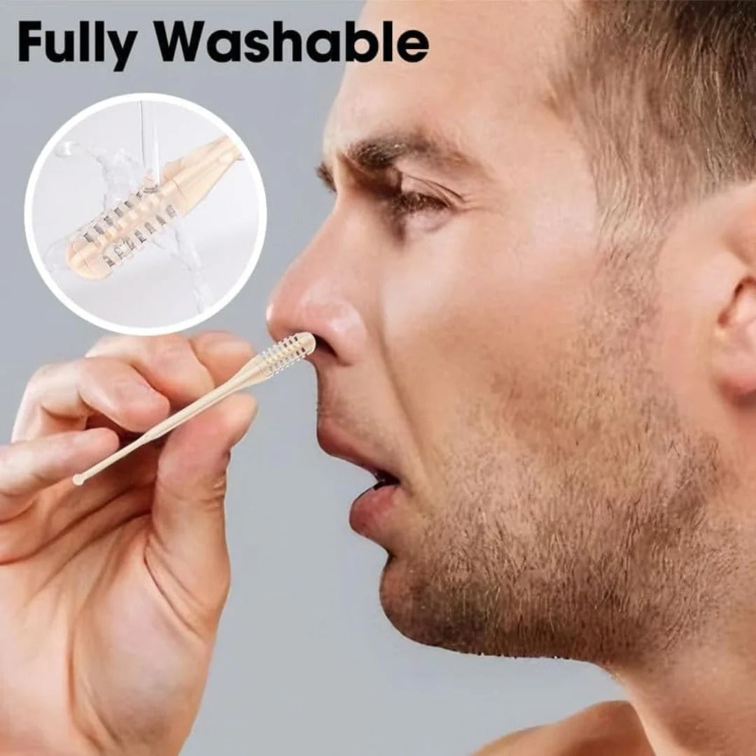 Charly | Compact Nose Hair Trimmer with 360° Rotating Head – Precise Grooming for Men and Women