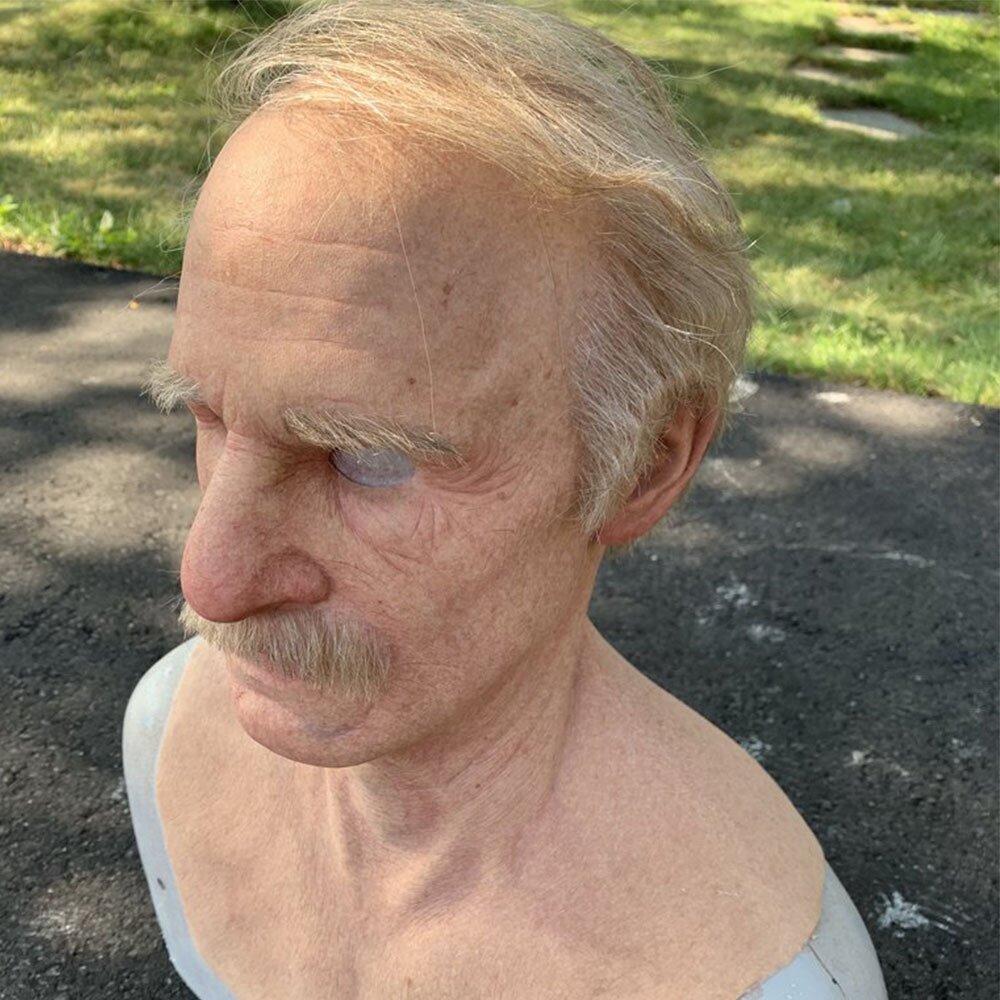 Charly | Creepy Old Man Mask – Realistic Latex Halloween Mask for Adults