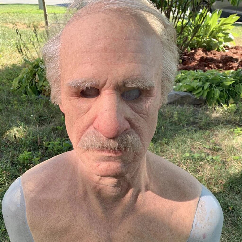 Charly | Creepy Old Man Mask – Realistic Latex Halloween Mask for Adults