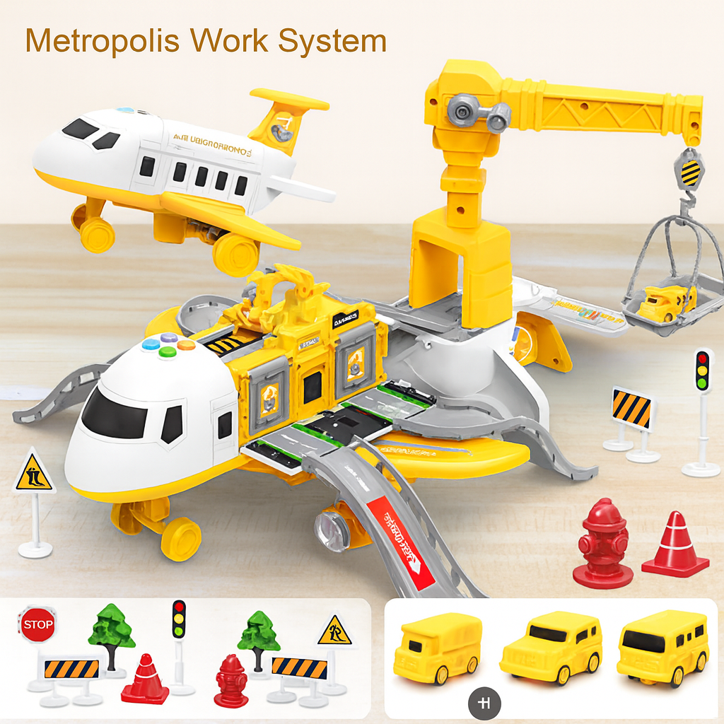 Charly | Deformable Toy Airplane with Storage & Music