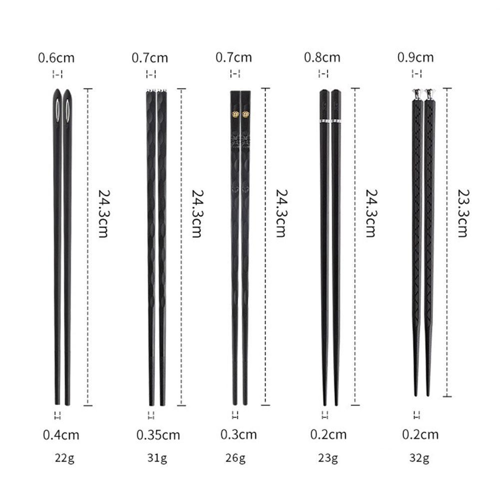 Charly | DineLux – Luxurious Chopstick Set with Refined Designs (5 Pairs)
