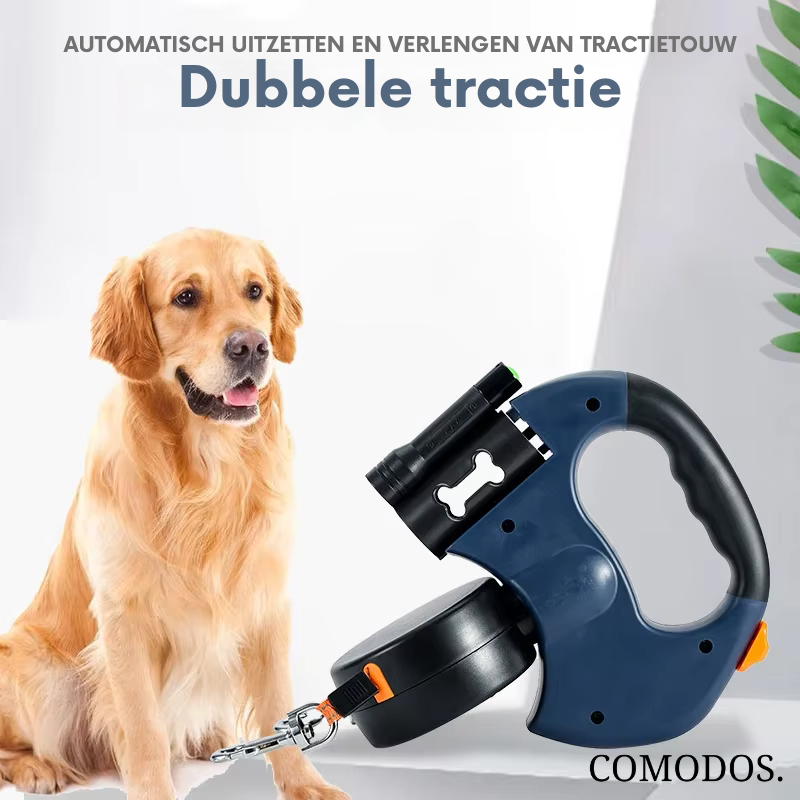 Charly | Double Retractable Dog Leash with LED Light