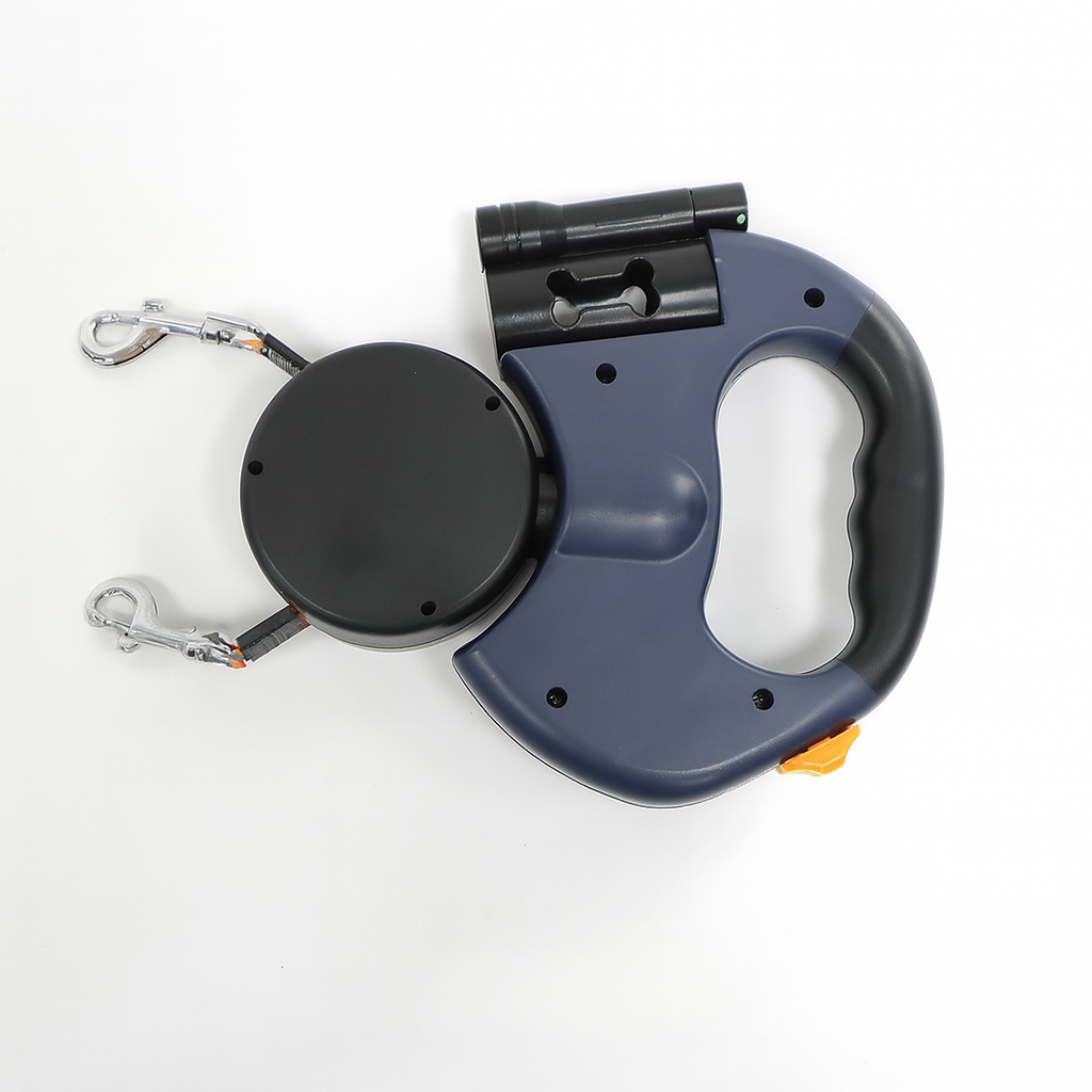 Charly | Dual Retractable Dog Leash with 360° Swivel