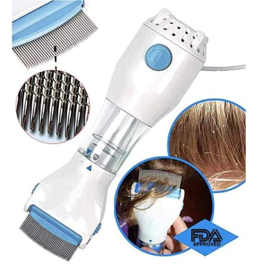 Charly | Electric Lice Remover | Vacuum Suction Technology | Stainless Steel Tooth System | Chemical-Free Nits Extraction | Integrated LED Control Light | Includes Hygiene Filter