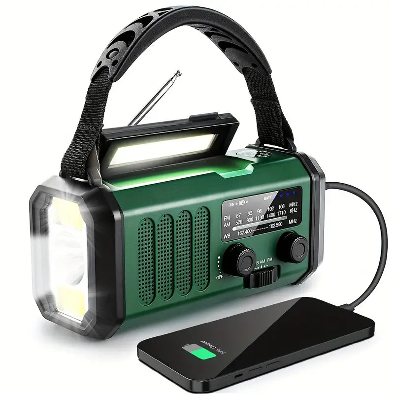 Charly | Emergency Radio with Solar, Hand Crank & Power Bank