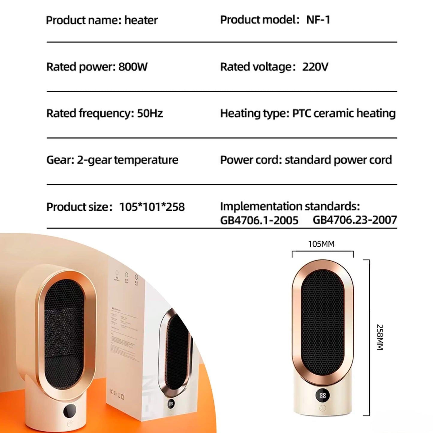 Charly | Energy-Efficient Space Heater for Small Rooms