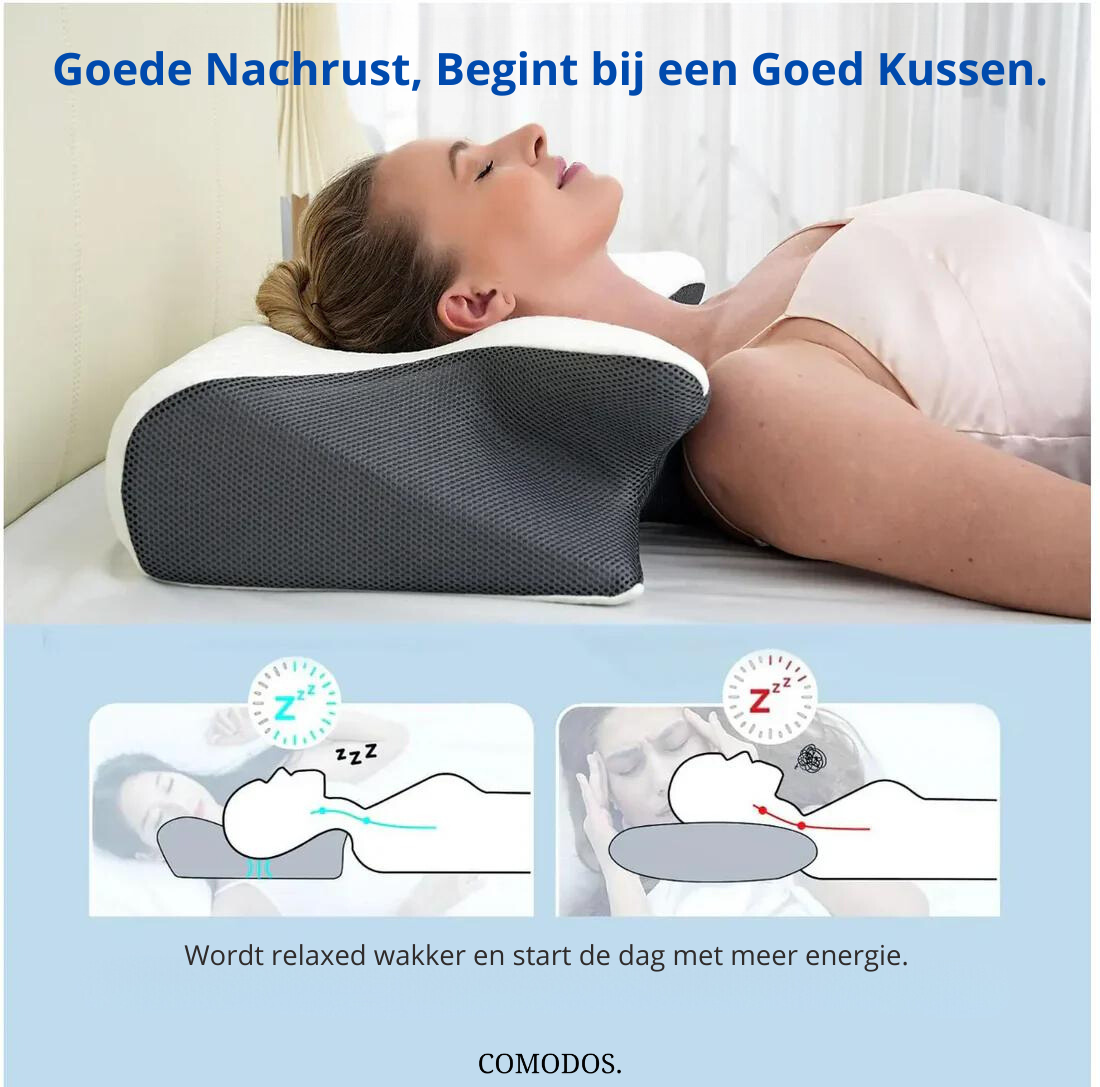 Charly | Ergonomic Contour Sleeping Pillow for Neck Pain Relief