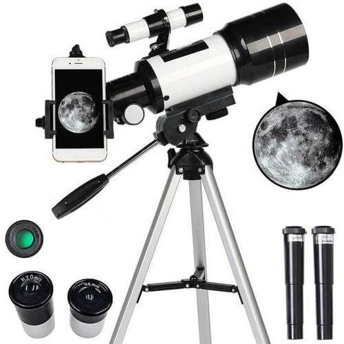 Charly | Explore the Stars with Ease - Professional Telescope with Tripod & 150x Zoom for Moon Observation