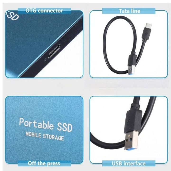 Charly | External Portable SSD 128GB – High Transfer Speed, USB-C