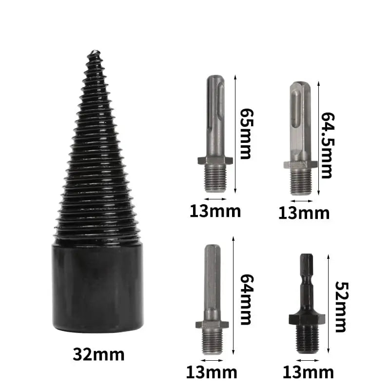 Charly | Firewood Drill Bit Set – Split wood easily with the cordless drill