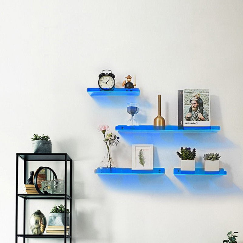 Charly | Floating Wall Shelf - Modern Bathroom Storage - Acrylic