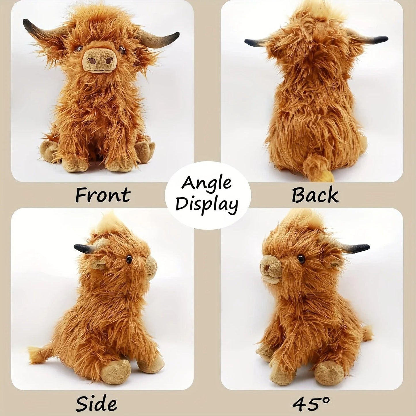 Charly | Fluffy Highland Cuddle – Soft Cow for Young and Old