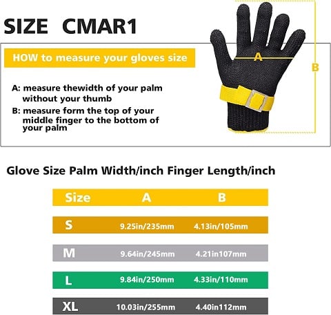 Charly | Food grade stainless steel mesh metal glove