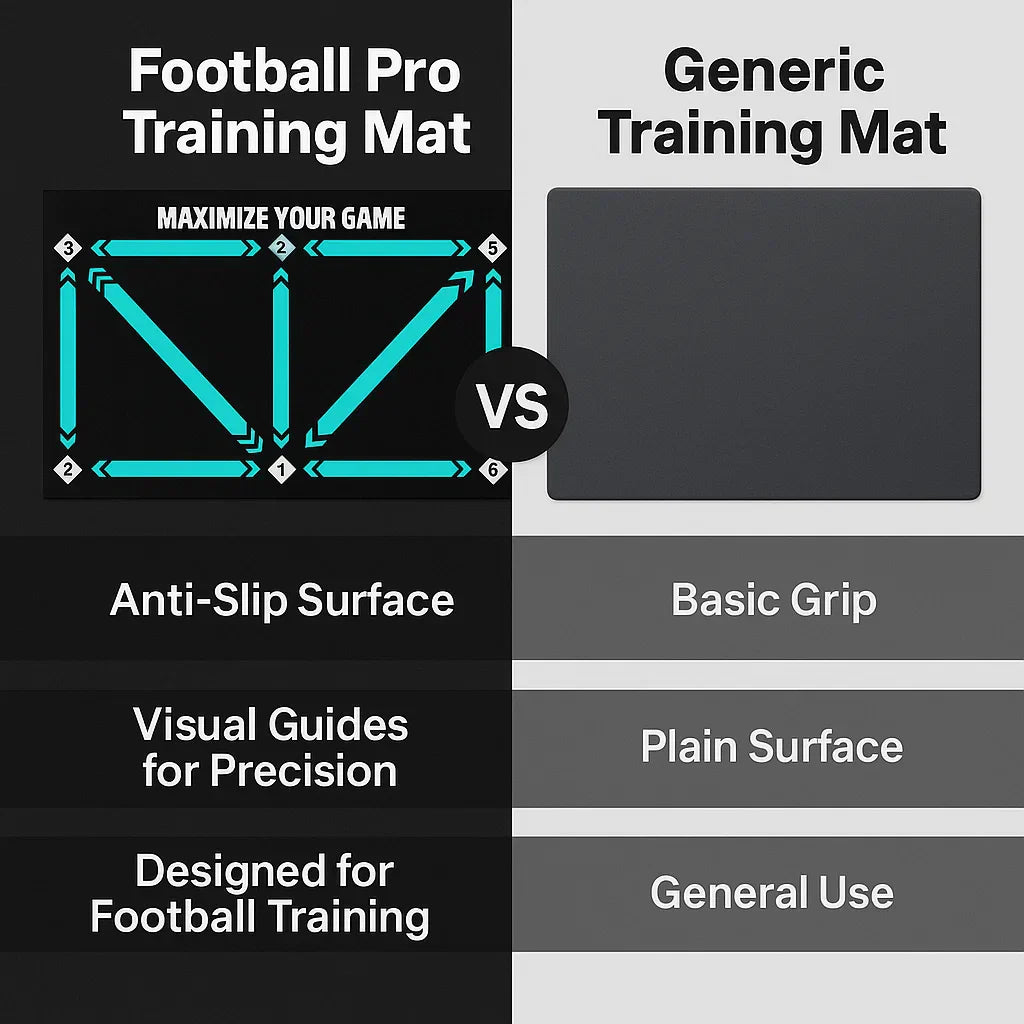 Charly | Football Pro Training Mat | Non-Slip, 2x2m Space for Skill Improvement and Home Training