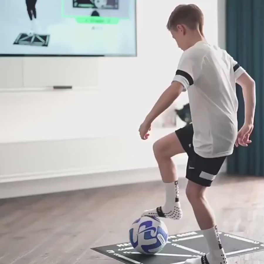 Charly | Football Pro Training Mat | Non-Slip, 2x2m Space for Skill Improvement and Home Training