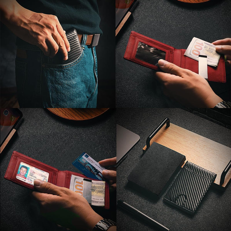 Charly | Genuine Leather Anti-theft Swipe Card Holder